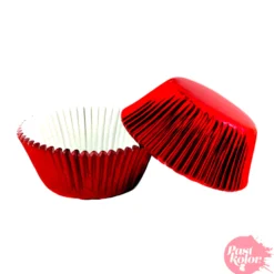 Cápsulas Cupcake Rojo Metalizado 40 Ud - Pastkolor