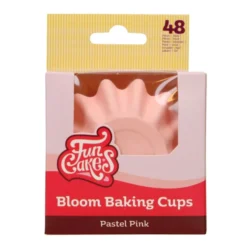 Cápsulas Cupcakes Bloom Rosa Pastel 48 ud - Funcakes