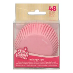 Cápsulas Cupcakes Rosa Bebé 48 ud - Funcakes