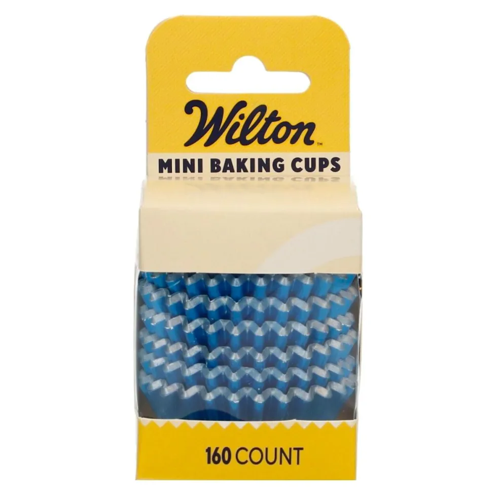 Cápsulas Mini Cupcakes Azul Metálico 160 ud - Wilton