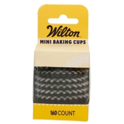 Cápsulas Mini Cupcakes Negro Metálico 160 ud - Wilton