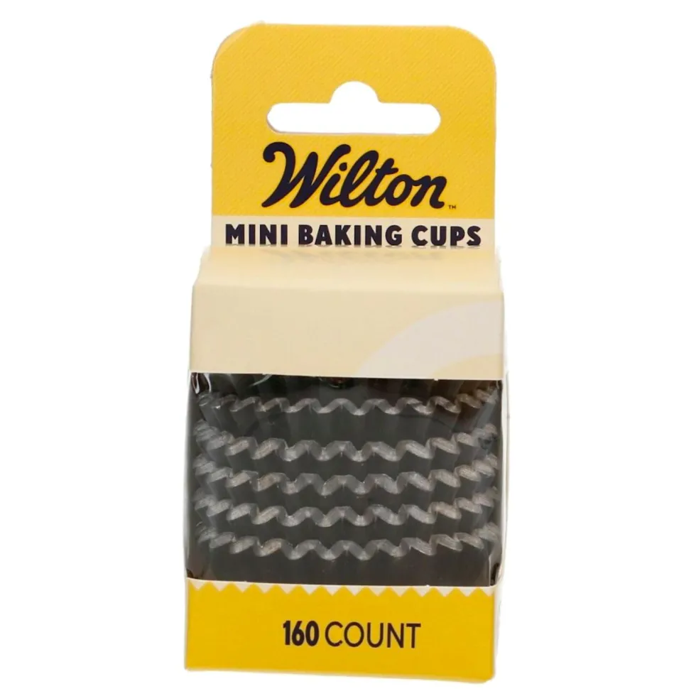 Cápsulas Mini Cupcakes Negro Metálico 160 ud - Wilton