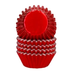 Cápsulas Mini Cupcakes Rojo Metálico 160 ud - Wilton