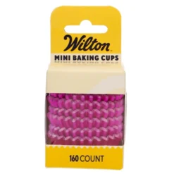 Cápsulas Mini Cupcakes Rosa Metálico 160 ud - Wilton