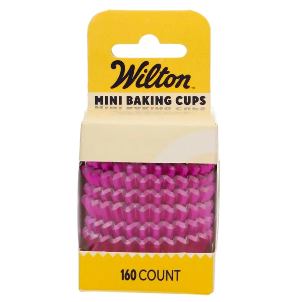 Cápsulas Mini Cupcakes Rosa Metálico 160 ud - Wilton