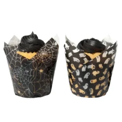 Cápsulas Negras para Muffins Halloween 24 ud - PME