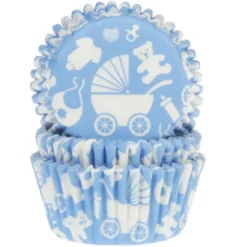 Cápsulas para cupcakes Bebé Azul