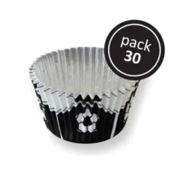 Cápsulas para Cupcakes Fútbol Negras