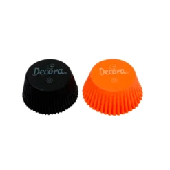 Cápsulas para Cupcakes Naranjas y Negras