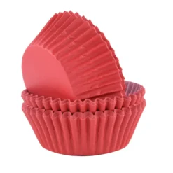 Cápsulas para Cupcakes Rojas 60 ud