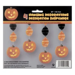 Decoración Colgante Calabaza Brillante