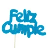 Decoración para Tarta Feliz Cumple Azul