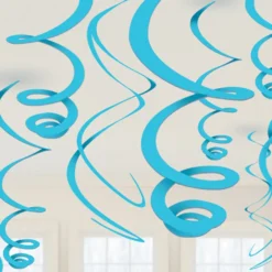 Decoración Colgante Serpentina Azul 55 cm