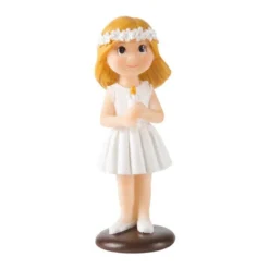 Decoración Niña con Vela 10 cm