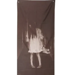 Decoración para Puerta Niña Fantasma 155 cm
