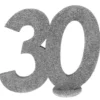 Decoración para Tarta 30 años plata 10 cm