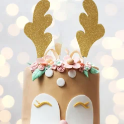 Decoración para Tarta Cuernos de Reno 15 cm 2 ud