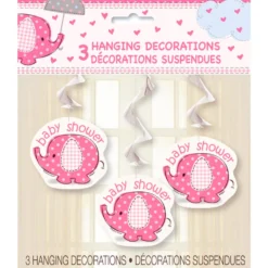 Decoraciones Colgantes Elefante Rosa