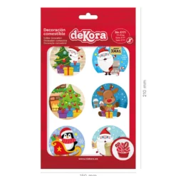 Decoraciones Comestibles Navidad 12 ud