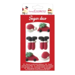 Decoraciones de Azúcar Santa Claus 6 ud