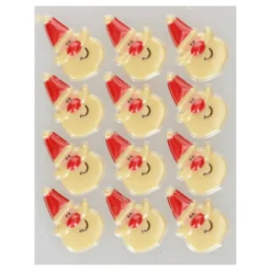 Decoraciones de Chocolate Santa Claus 12 ud - Funcakes