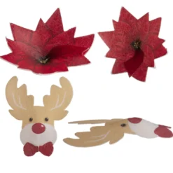 Decoraciones de Oblea Surtido Navidad 5 cm 27 ud