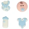 Decoraciones de Azúcar Bebé Niño 12 ud. - Funcakes