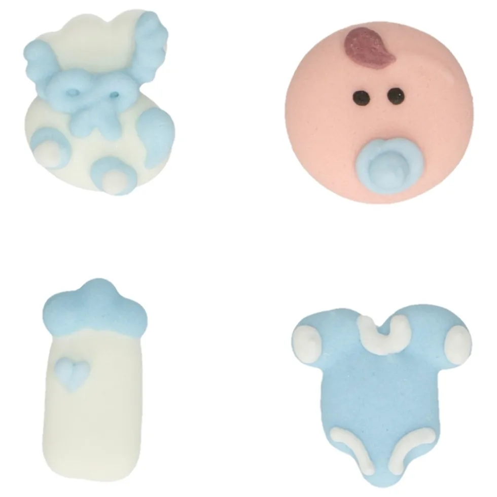Decoraciones de Azúcar Bebé Niño 12 ud. - Funcakes