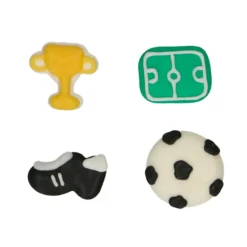 Decoraciones de Azúcar Fútbol 8 ud - Funcakes