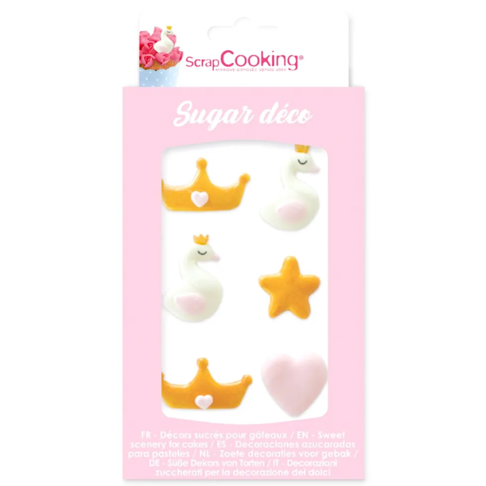 Decoraciones de Azúcar Princesa 6 ud - Scrapcooking