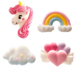 Decoraciones de Azúcar Unicornio 8 unidades