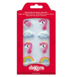 Decoraciones de Azúcar Unicornio 8 unidades