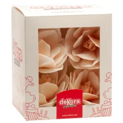 Decoraciones de Oblea Magnolia Blanca 6 ud - Dekora