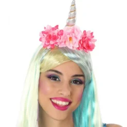Diadema de Unicornio con Flores
