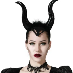 Diadema Cuernos Negros Halloween
