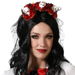 Diadema Día de los Muertos con Rosas