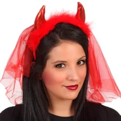 Diadema Diabla con Velo