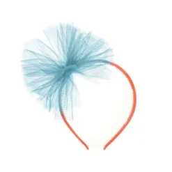 Diadema Lazo de Tul turquesa
