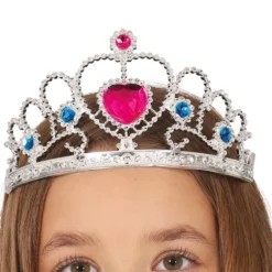 Diadema Princesa Corazón Rosa Infantil