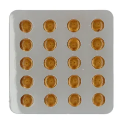 Diamantes Comestibles de Gelatina Oro Perlado 20 ud - Funcakes