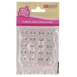 Diamantes Comestibles de Gelatina 20 ud - Funcakes