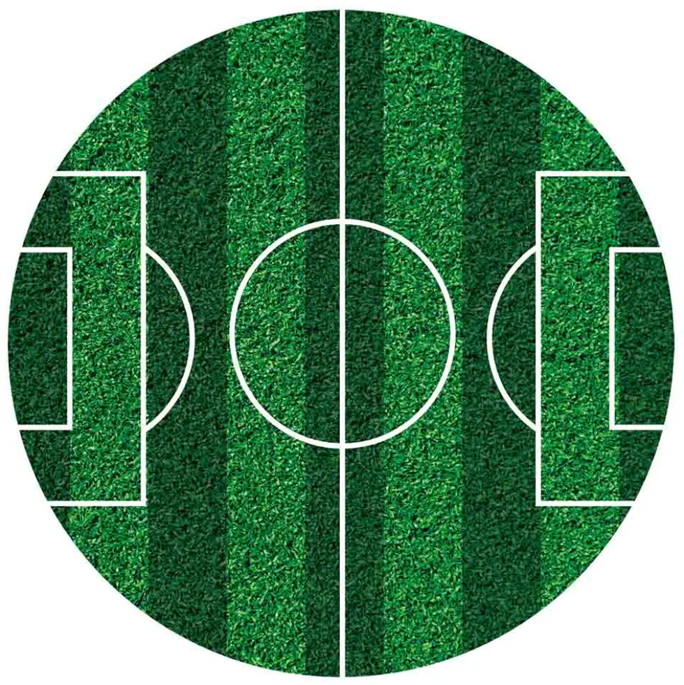 Disco Comestible Fútbol Sin Azúcar 16 cm