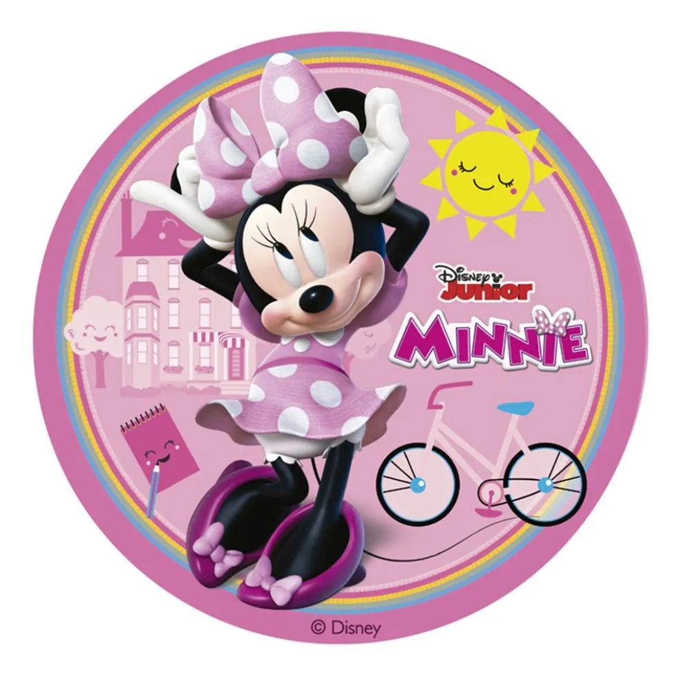 Disco Comestible Minnie Mouse 15,5 cm
