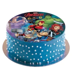 Disco Comestible para Tarta Vengadores 20 cm
