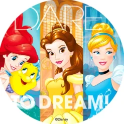 Disco de Azúcar Princesas Disney 20 cm