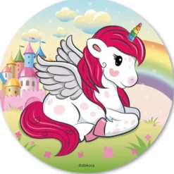 Disco de Oblea Unicornio 20 cm