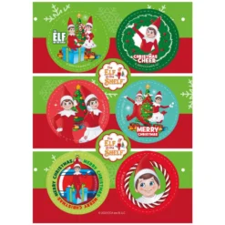 Discos Comestibles Navidad Elfos 6 ud