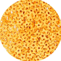 Estrellas Abiertas Doradas de Azúcar 50 gr - FunCakes