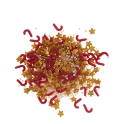 Estrellas Doradas y Bastones Rojos de Azúcar 100 gr