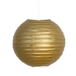 Farolillo de Papel Oro 25 cm